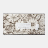 Fleur neutre douce avec botanique classique (Clavier et souris)