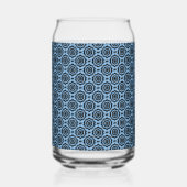 Fleur noire bleue Motif sans couture (Verso)
