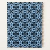 Fleur noire bleue Motif sans couture (Dos)