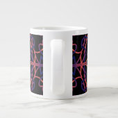 Fleur noire Mandala Jumbo Mug (Dos)