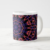 Fleur noire Mandala Jumbo Mug (Devant droit)