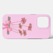 Fleur noire - Pastel Pink Bouquet Bow Coque 🌸 🎀 (Verso (horizontal))