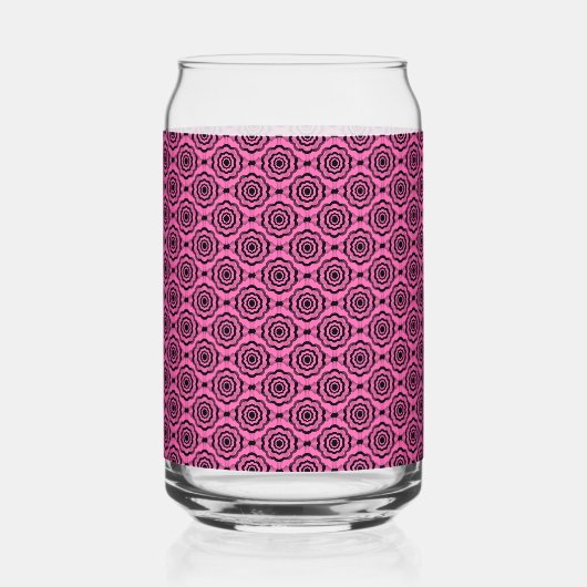 Fleur noire rose Motif sans couture (Recto)