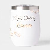 Fleur orange brune heureux anniversaire ajouter no (Avant)