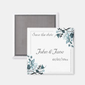 Fleur orientale Enregistrer la date Magnet Modèle (Recto/Verso)