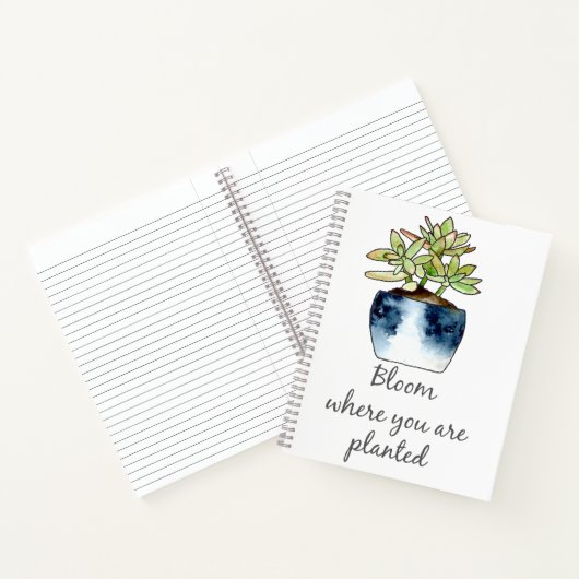 Fleur où planté Jade Pot Carnet Spiral (Intérieur)