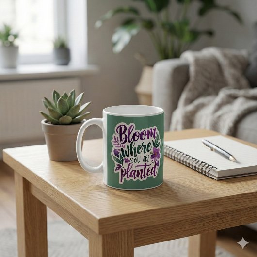 Fleur Où Vous Avez Planté De La Mug