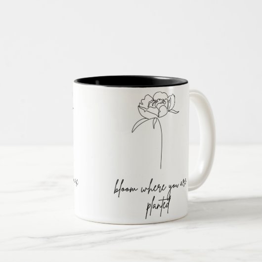 Fleur Où Vous Avez Planté Mug En Céramique (Devant droit)