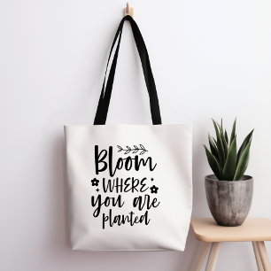 Fleur Où Vous Avez Planté Sac fourre-tout