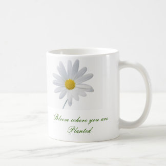 Fleur où vous êtes image plantée de tasse