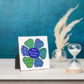 "Fleur où vous êtes planté" en Plaque bleue/verte (Insitu)