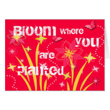 Fleur où vous êtes plantés