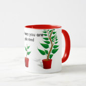 Fleur où vous êtes tasse plantée (Devant droit)