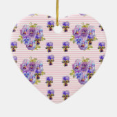 Fleur Pansy Floral Aimer You Grand-mère Décoration (Dos)