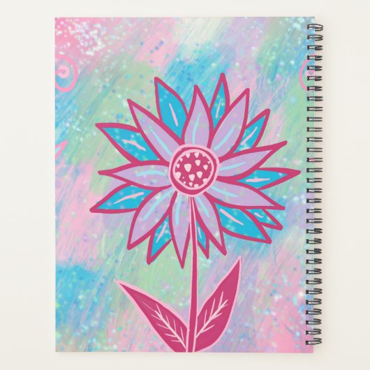 Fleur Pastel à main mignonne (Dos)