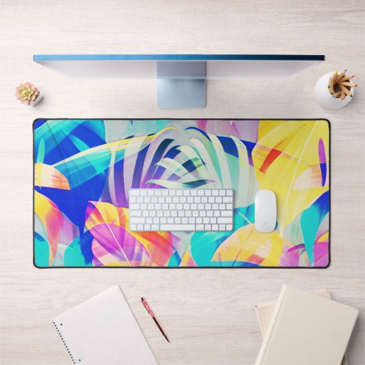 Fleur pastel abstrait moderne (Bureau 1)