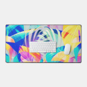 Fleur pastel abstrait moderne (Clavier et souris)