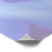 Fleur pastel bleu ... affiche (Coin)