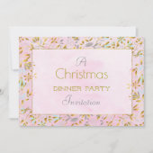 Fleur Pastel fête de Noël 5x7 Invitation (Devant)