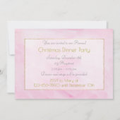 Fleur Pastel fête de Noël 5x7 Invitation (Dos)