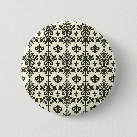 Fleur Pattern-Button Ronde Button 5,7 Cm (Voorkant)