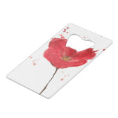 Fleur peinte 2 de pavot d'aquarelle (Devant Angle)