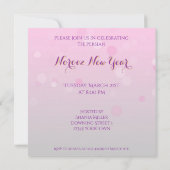Fleur persane noble de nouvelle année - invitation (Dos)