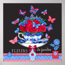 Fleur Porcelain Cup en Poster Flowers