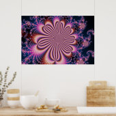 Fleur - Poster Fractal (Cuisine)
