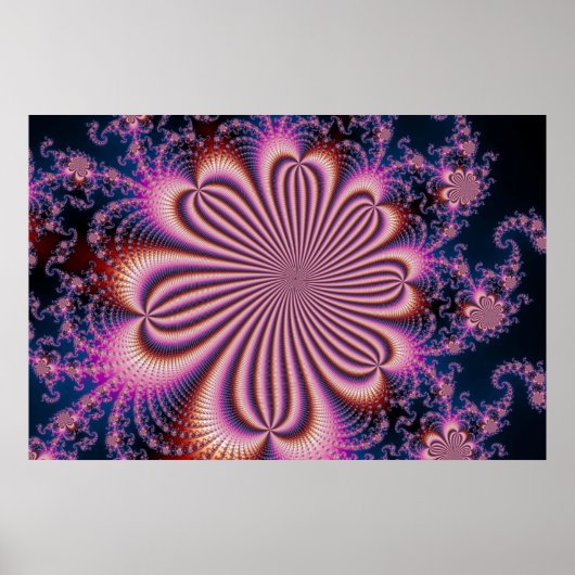 Fleur - Poster Fractal (Devant)
