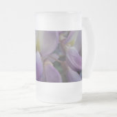 Fleur pourpre Gelée 16 oz de verre givré Mug (Devant droit)