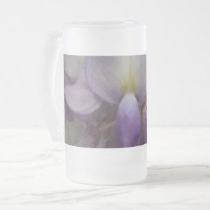 Fleur pourpre Gelée 16 oz de verre givré Mug
