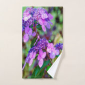 Fleur pourpre Twist et Shout Hydrangea (Serviette à main)