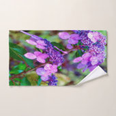Fleur pourpre Twist et Shout Hydrangea (Serviette à main)