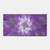 Fleur psychédélique violette Abstraite Fractal Art (Recto)