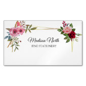 Fleur radieuse | Carte de visite floral (devant)