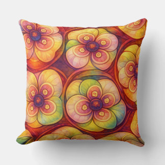 Fleur Radieuse - Coussin Jeté