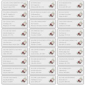 Fleur radieuse | Étiquettes de adresse individuels (Devant)