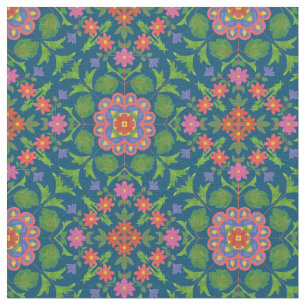 Fleur Rangoli tissu Motif à Customiser