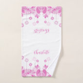 Fleur Rétro Rose (Serviette à main)