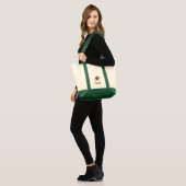 Fleur rétro sur Sacs fourre-tout (Devant (modèle))