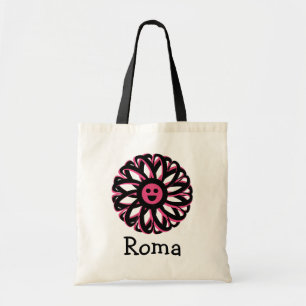 Fleur rom joyeuse Sac fourre-tout personnalisé