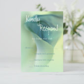 Fleur romantique dans les tons bleus RSVP (Debout devant)