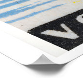 Fleur rose abeille jaune - Impression de boîte d'a (Coin)