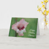 Fleur rose Art Foi Bénédiction Carte d'anniversair (Fleur jaune)