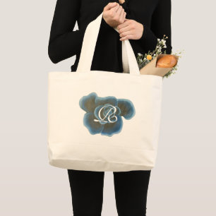 Fleur Rose bleu, Sacs fourre-tout Monogrammes, Mod