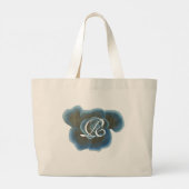 Fleur Rose bleu, Sacs fourre-tout Monogrammes, Mod (Dos)