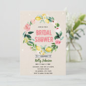 Fleur rose citron invitation (Debout devant)
