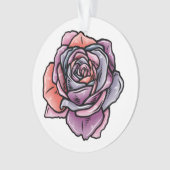 Fleur Rose coloré (devant)