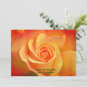 fleur Rose de carte de voeux (Debout devant)